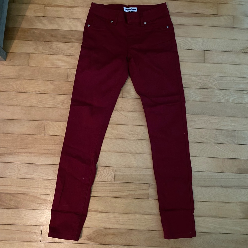 Nygard Dark Red Jeans, Size 4